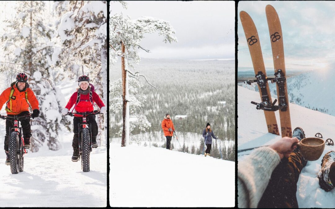 eBike to Wilderness Skiing in Pyhä Lapland