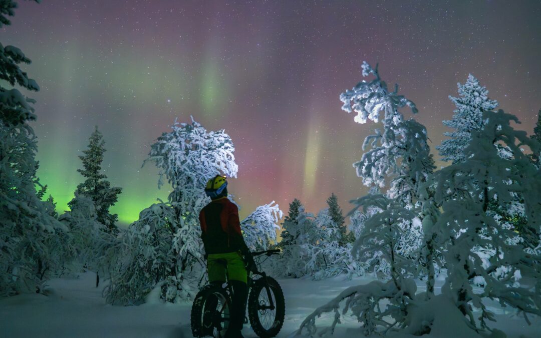 Northern Lights Hunting on Electric Fatbike